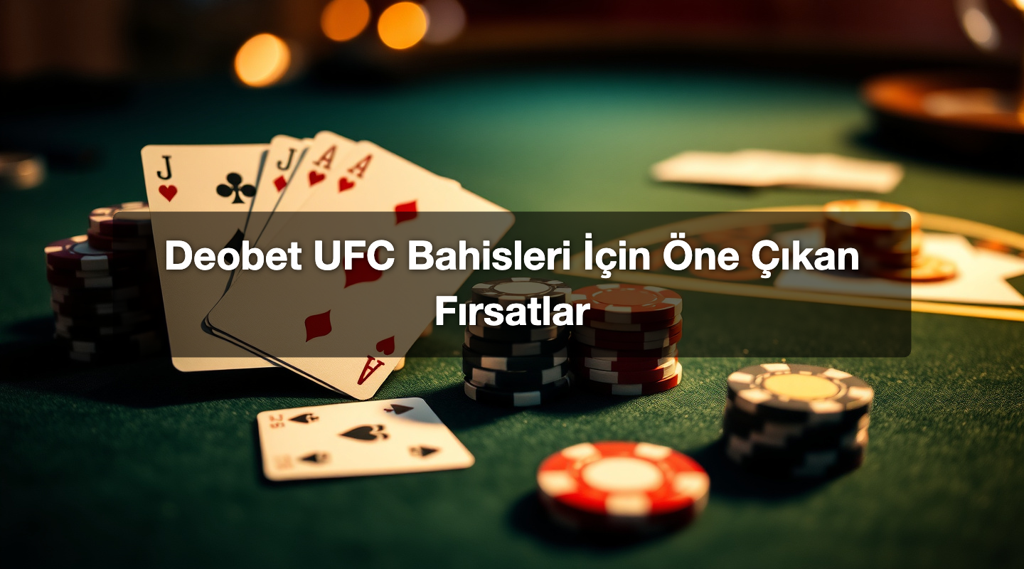 Deobet UFC Bahisleri İçin Öne Çıkan Fırsatlar